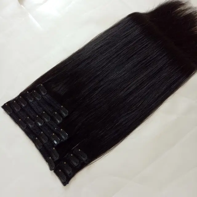 Clip in hair extensions Real Human Hair
