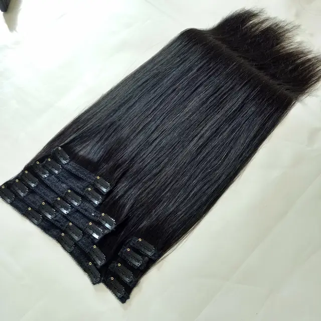 Clip in hair extensions Real Human Hair