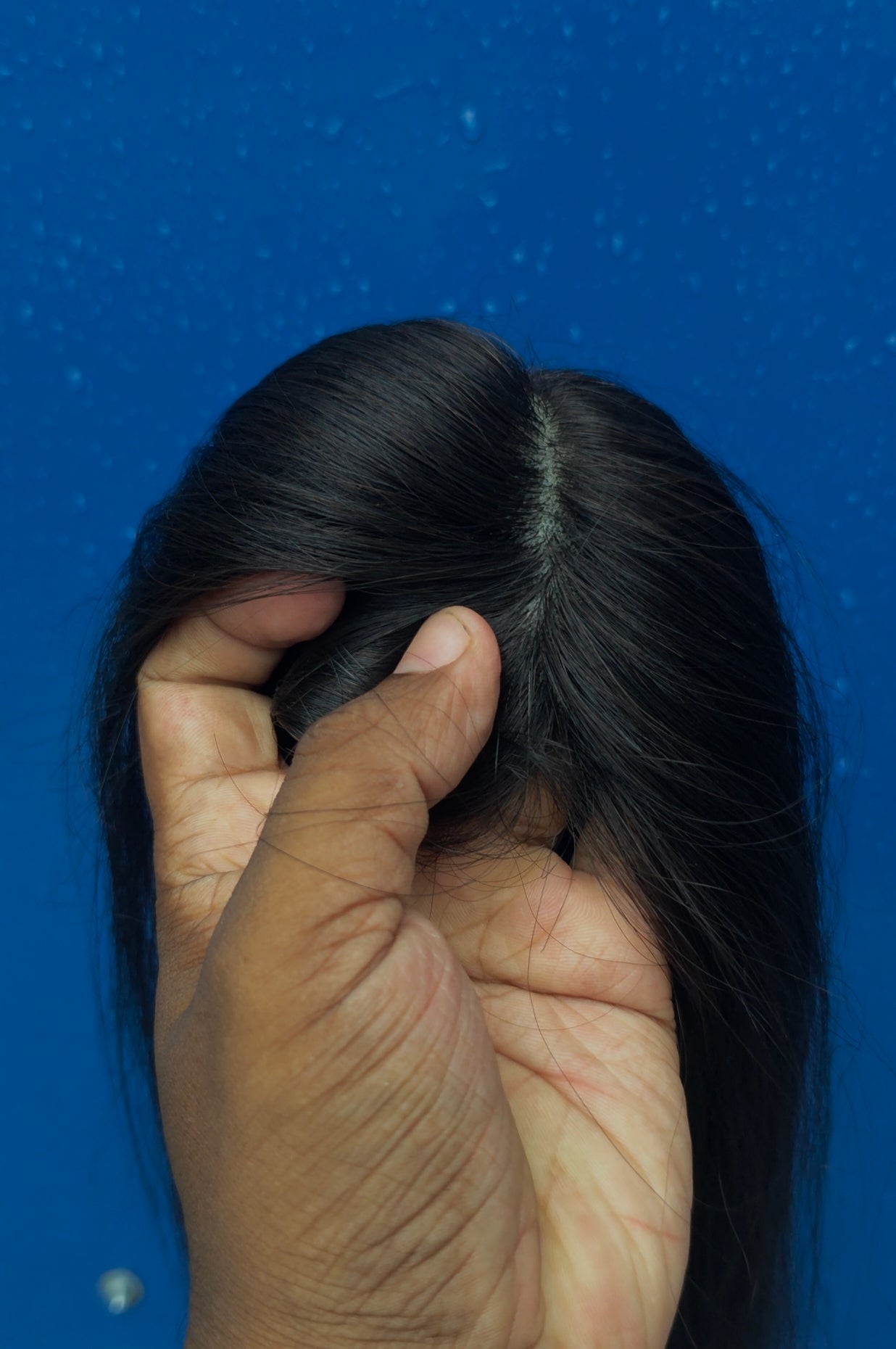 2x3" Bio Base Topper Real Human Hair straight