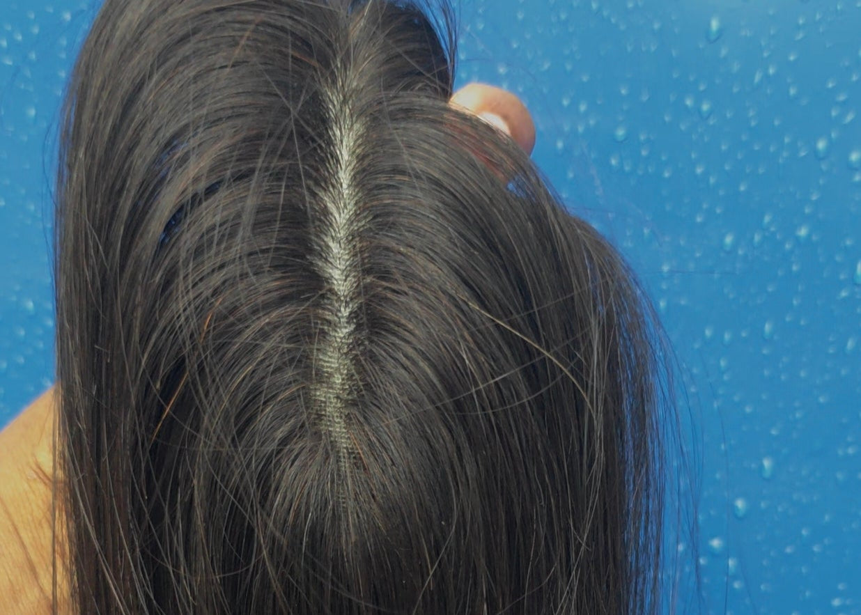 1.5x5inch Bio Base Topper Real Human Hair