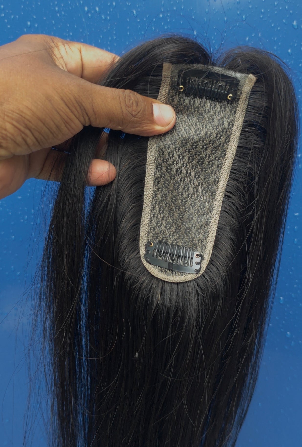 1.5x5inch Bio Base Topper Real Human Hair