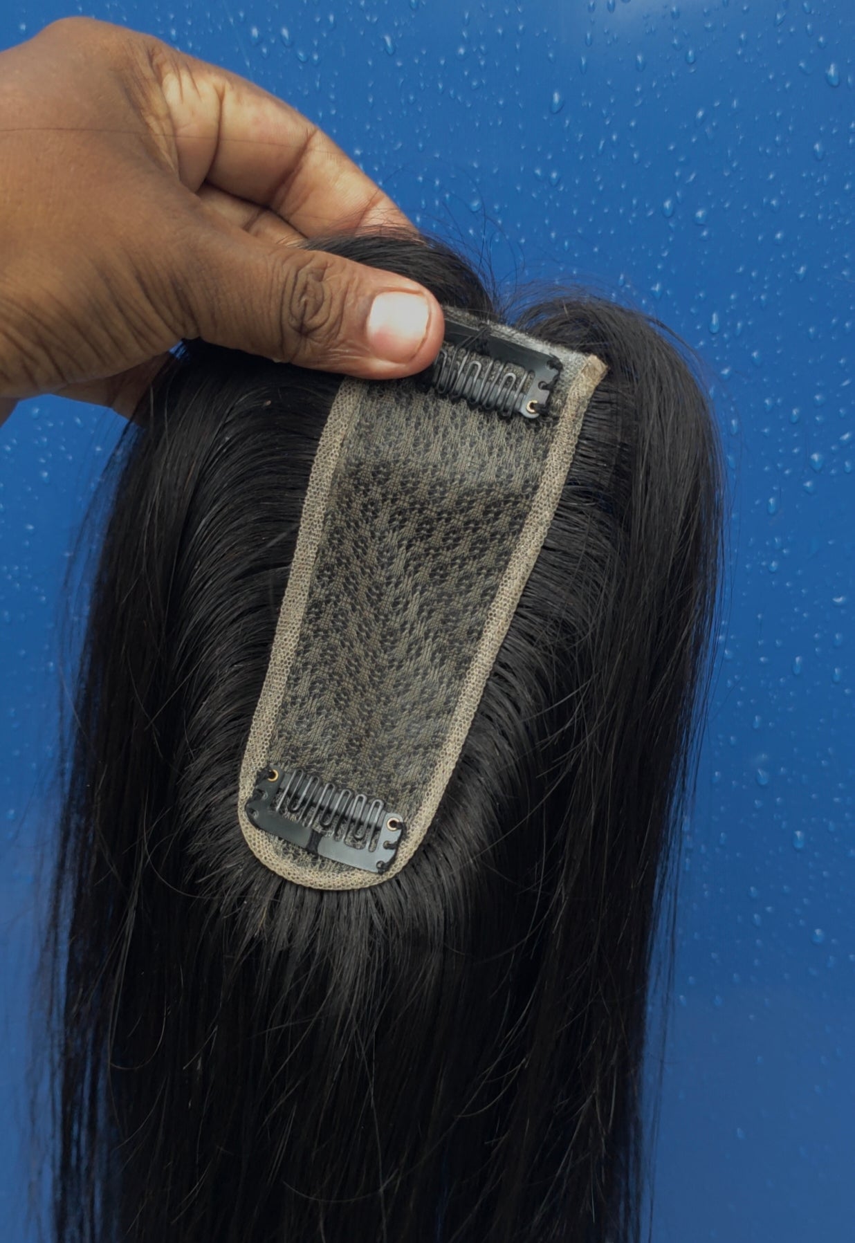 1.5x5inch Bio Base Topper Real Human Hair