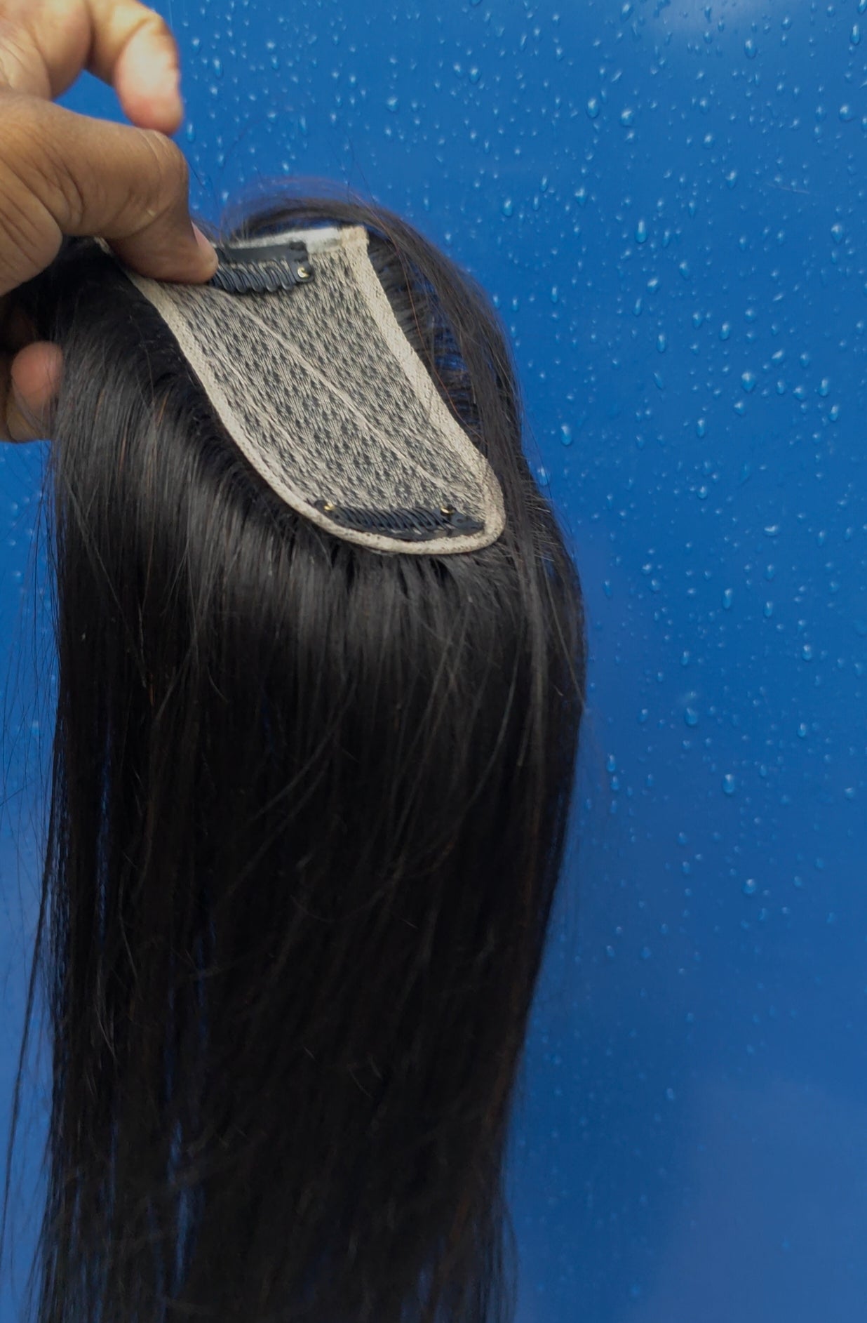 2x4" Bio Base Topper Real Human Hair