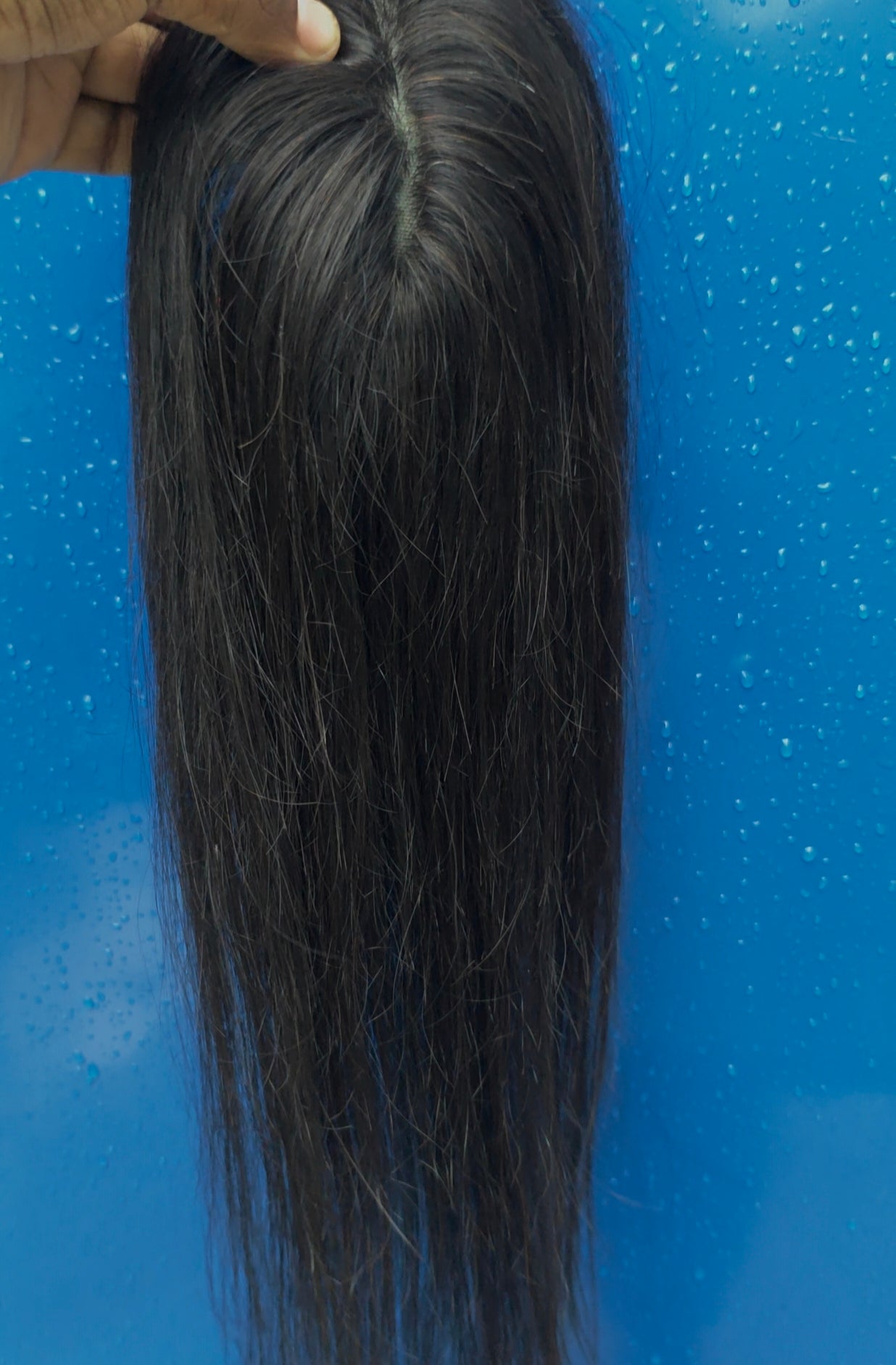2x4" Bio Base Topper Real Human Hair