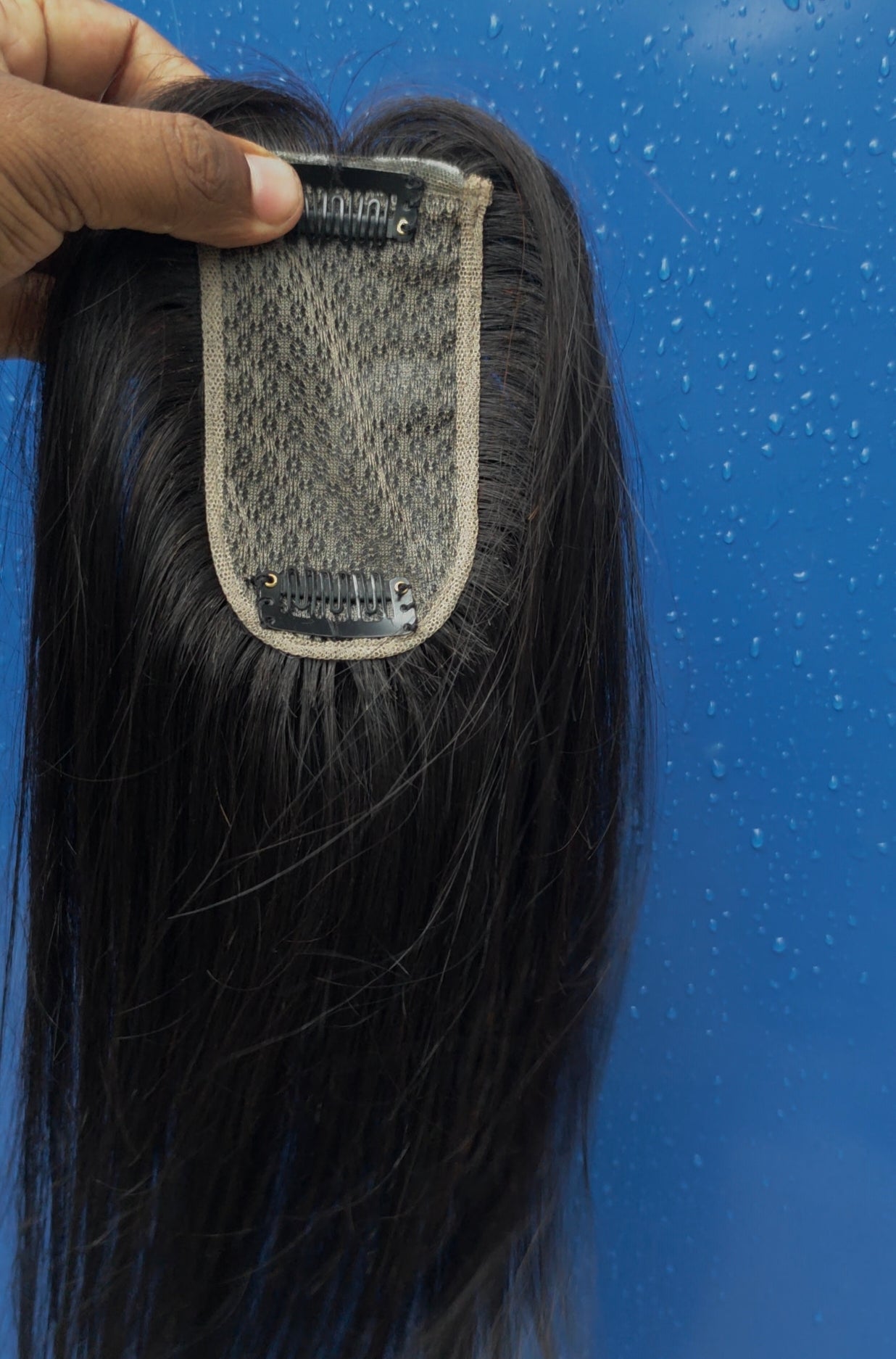 2x4" Bio Base Topper Real Human Hair
