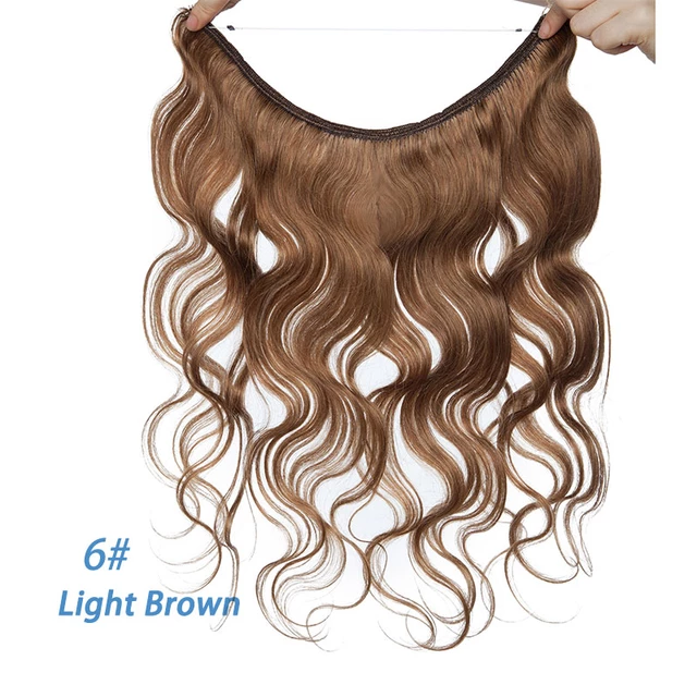 Halo hair extensions Real Human Hair
