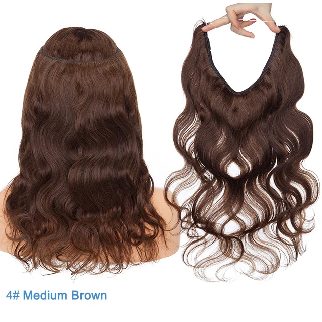 Halo hair extensions Real Human Hair