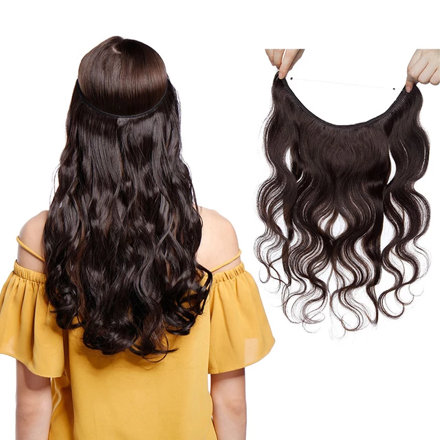 Halo hair extensions Real Human Hair