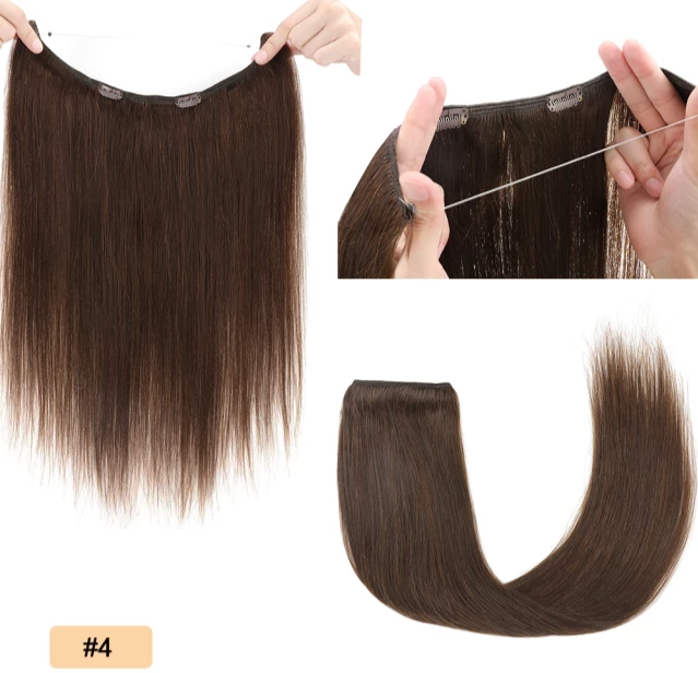 Halo hair extensions Real Human Hair