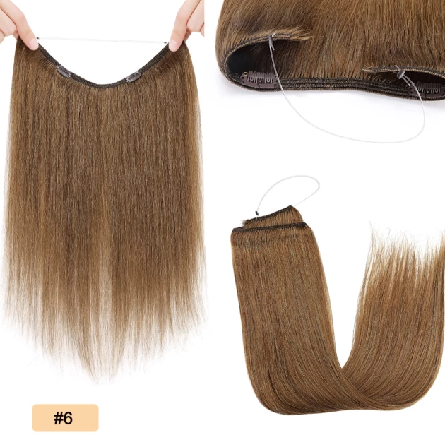 Halo hair extensions Real Human Hair