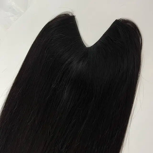 V SHAPE clip in hair extensions Real Human Hair