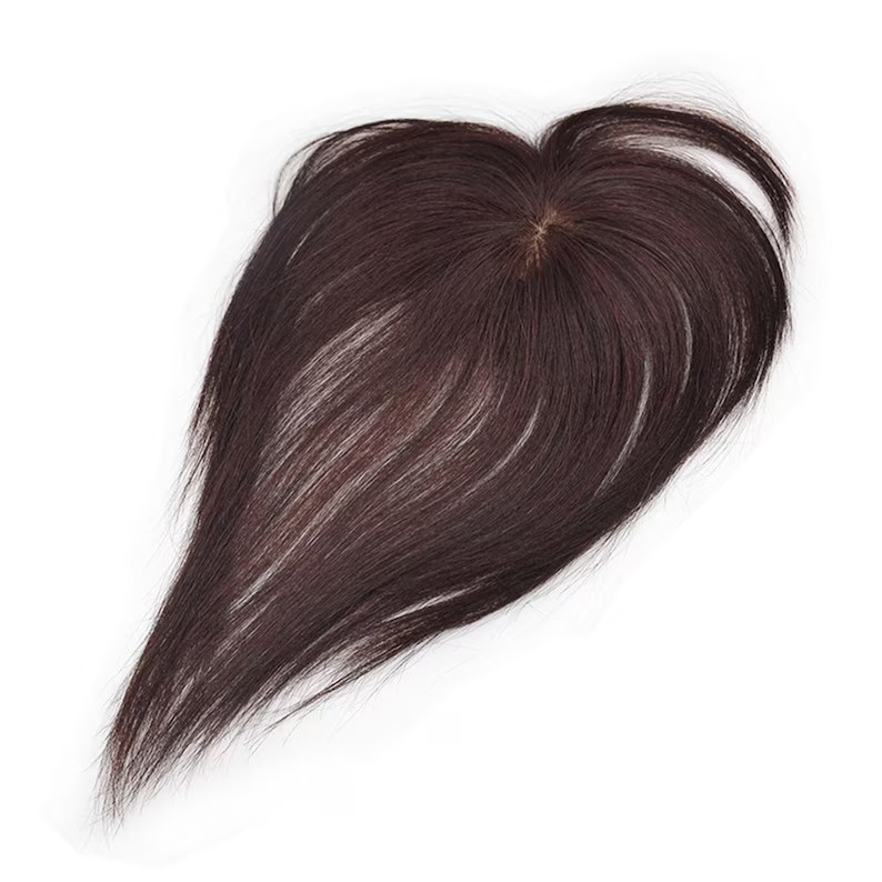 Round Hair Topper Bio base Real Human Hair