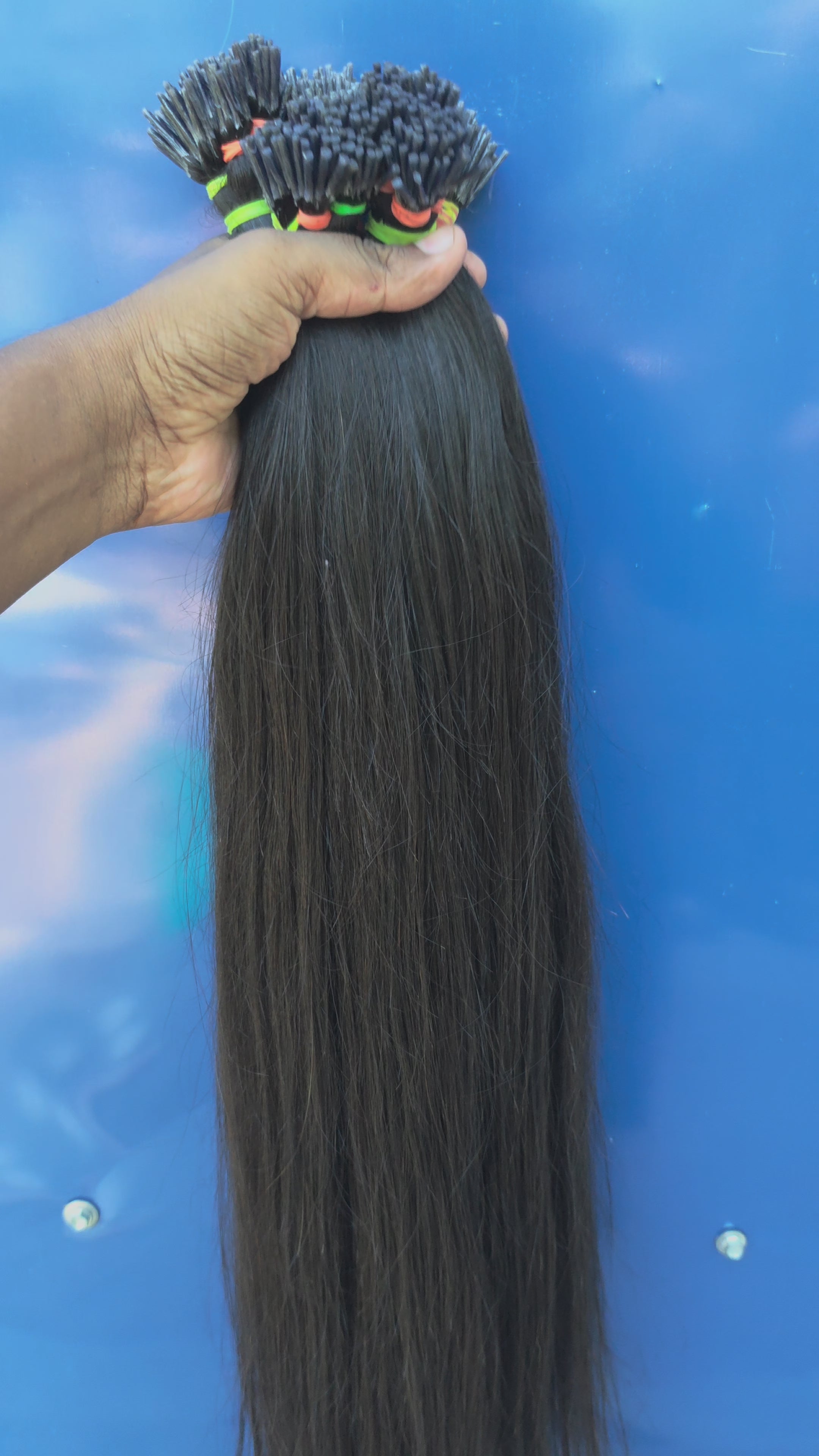 I-TIP HAIR EXTENSIONS 100 stand Real Human Hair