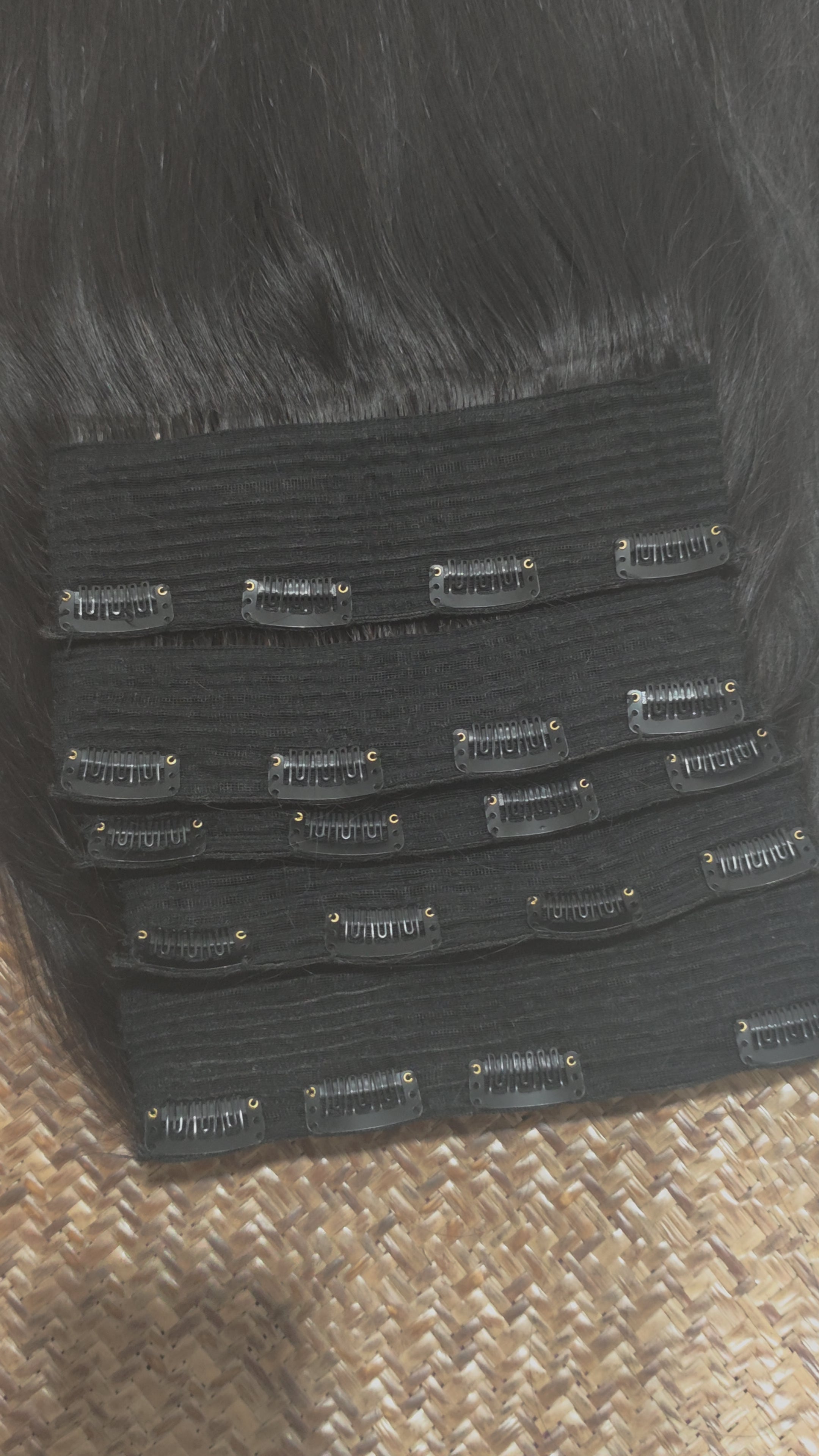  4 clips in human hair extension Real Human Hair
