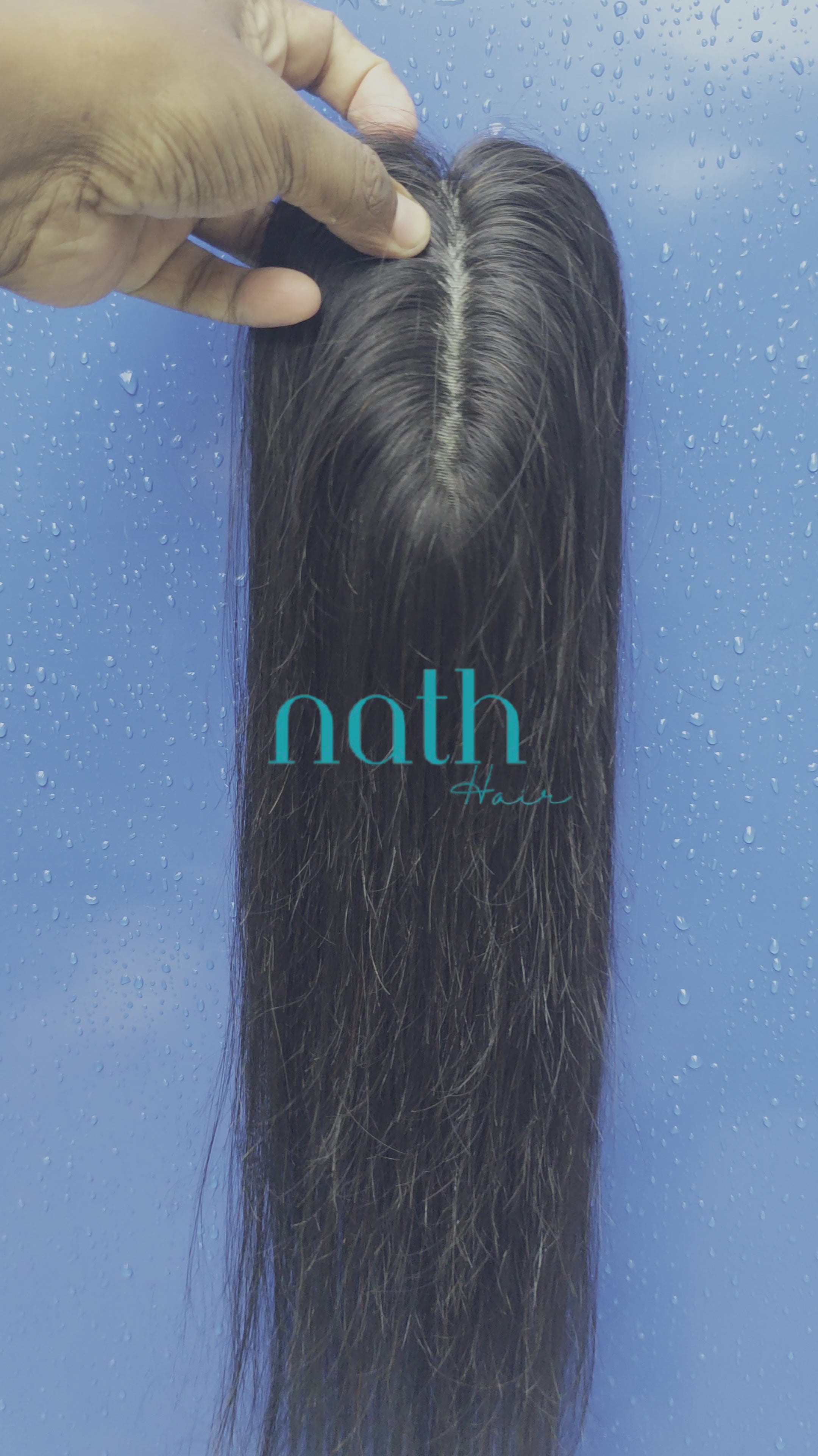 1.5x5inch Bio Base Topper Real Human Hair