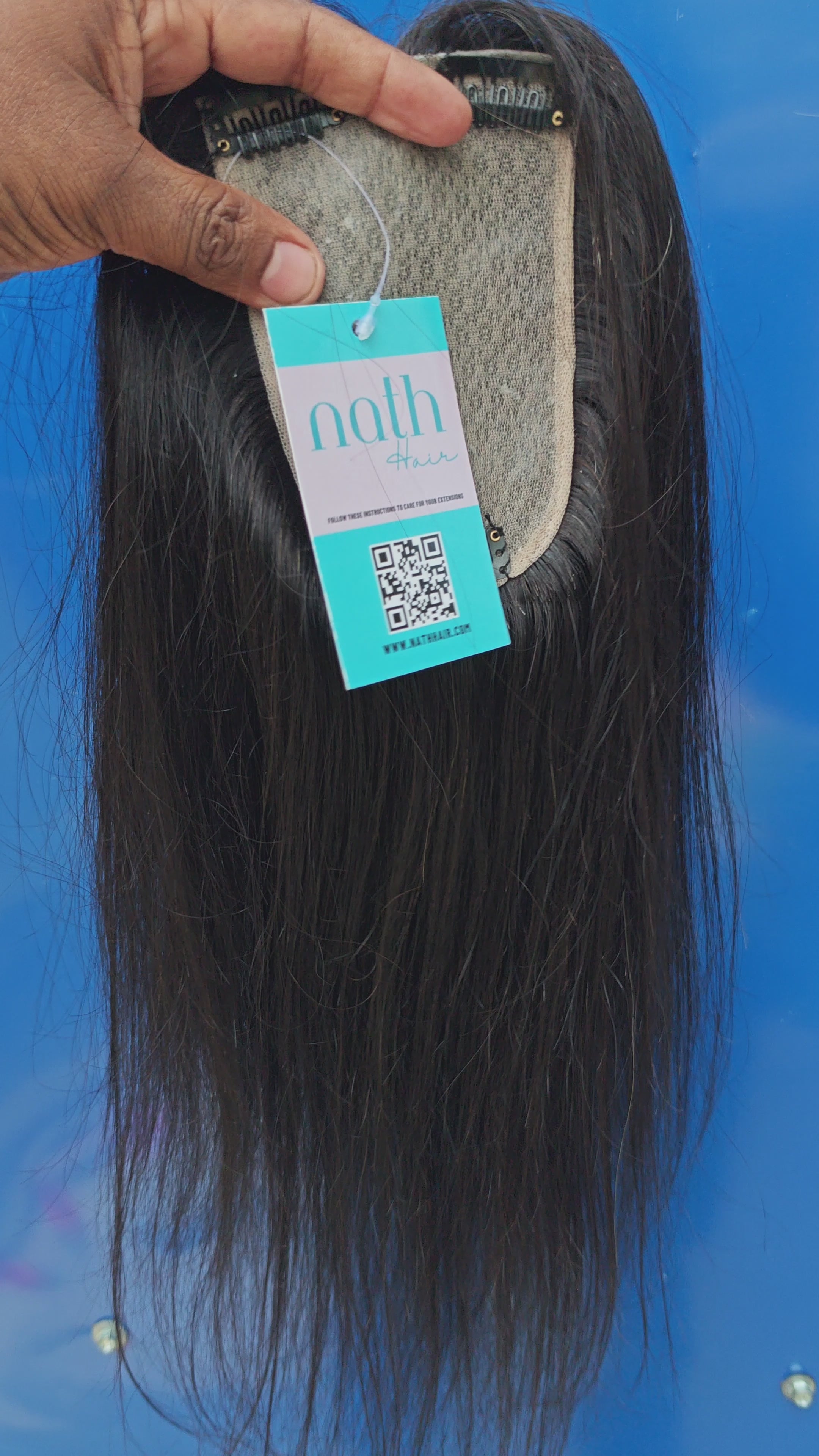 3x5inch Bio Base Topper Real Human Hair
