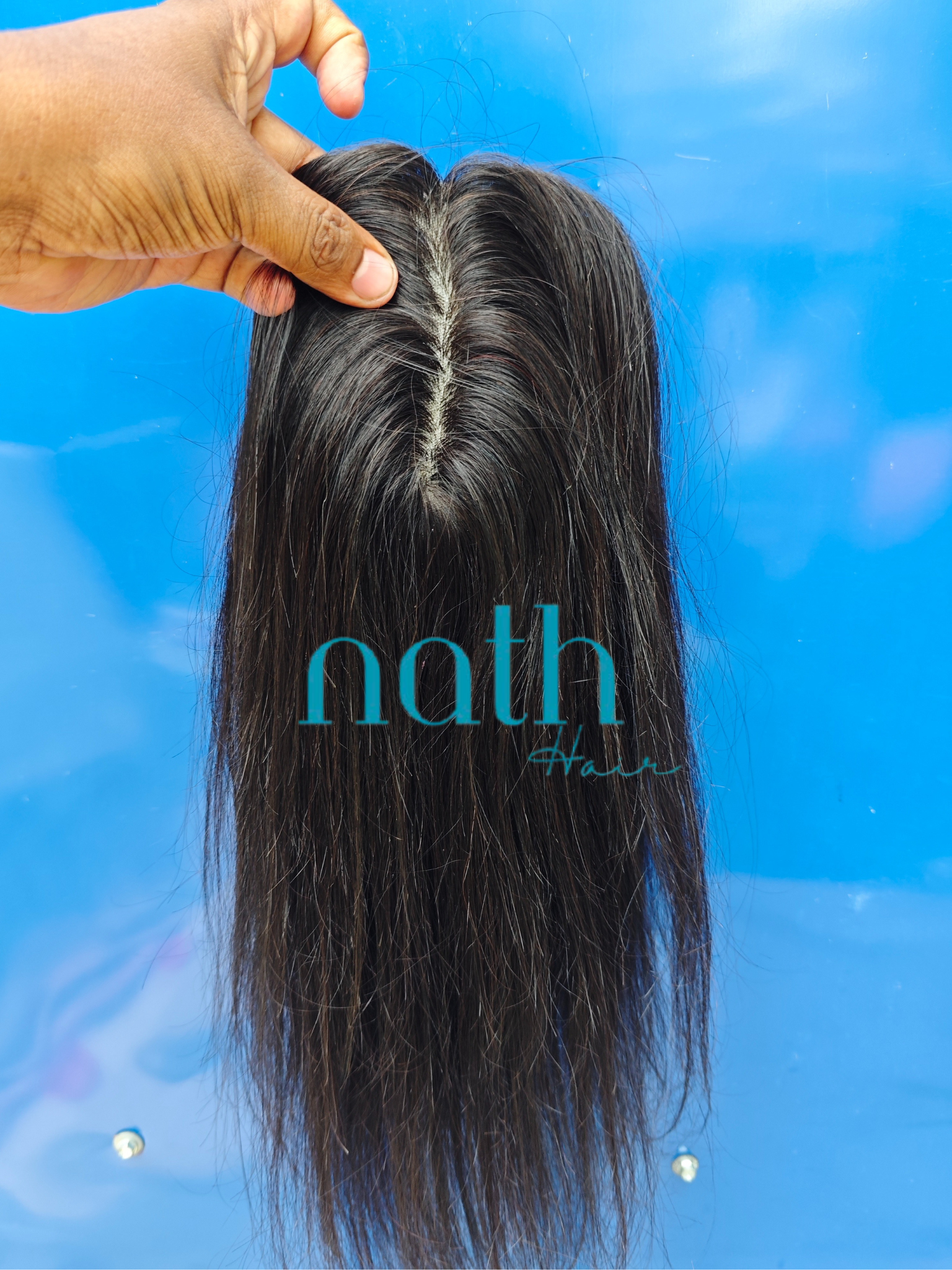 3x5inch Bio Base Topper Real Human Hair