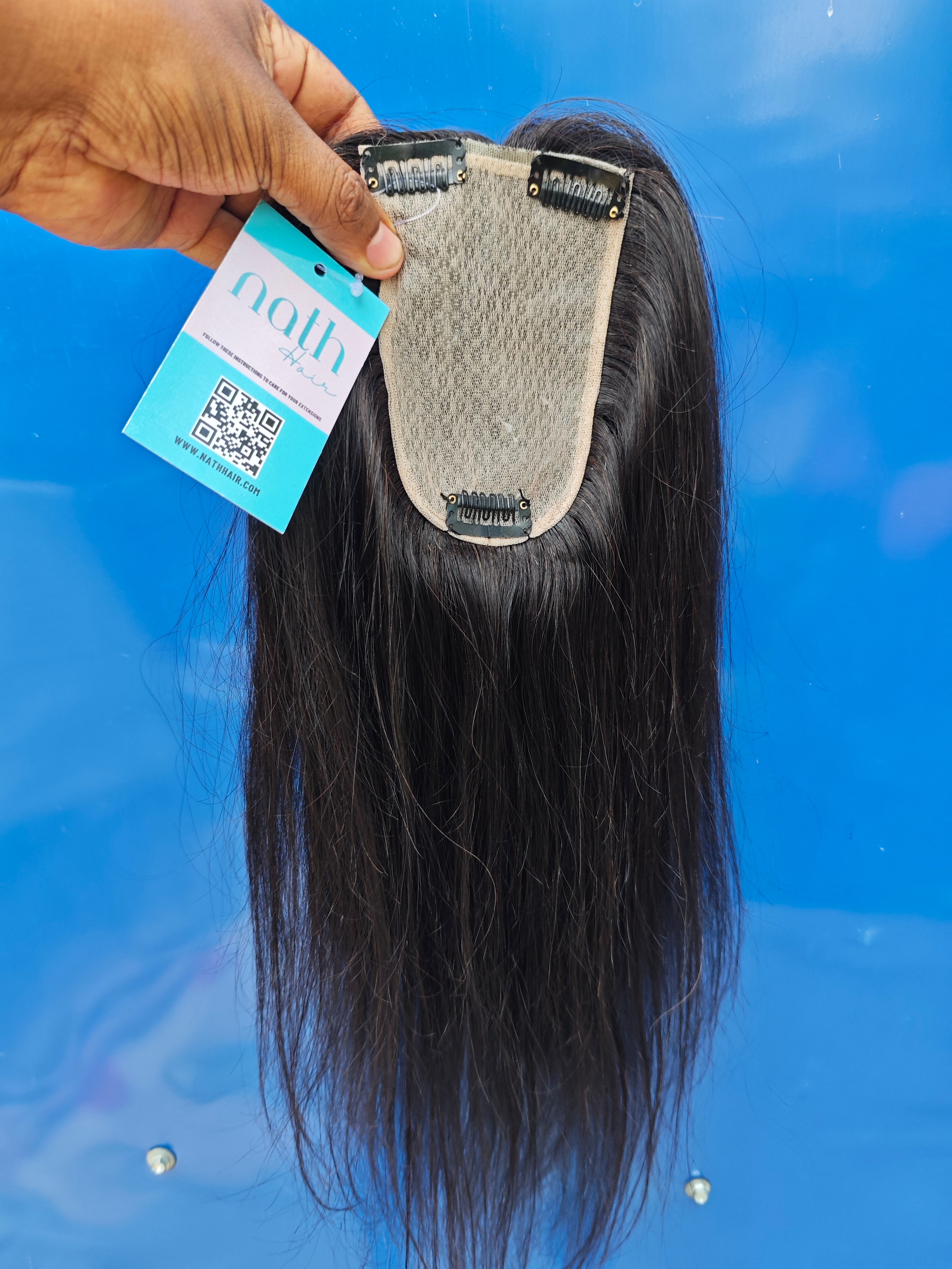 3x5inch Bio Base Topper Real Human Hair