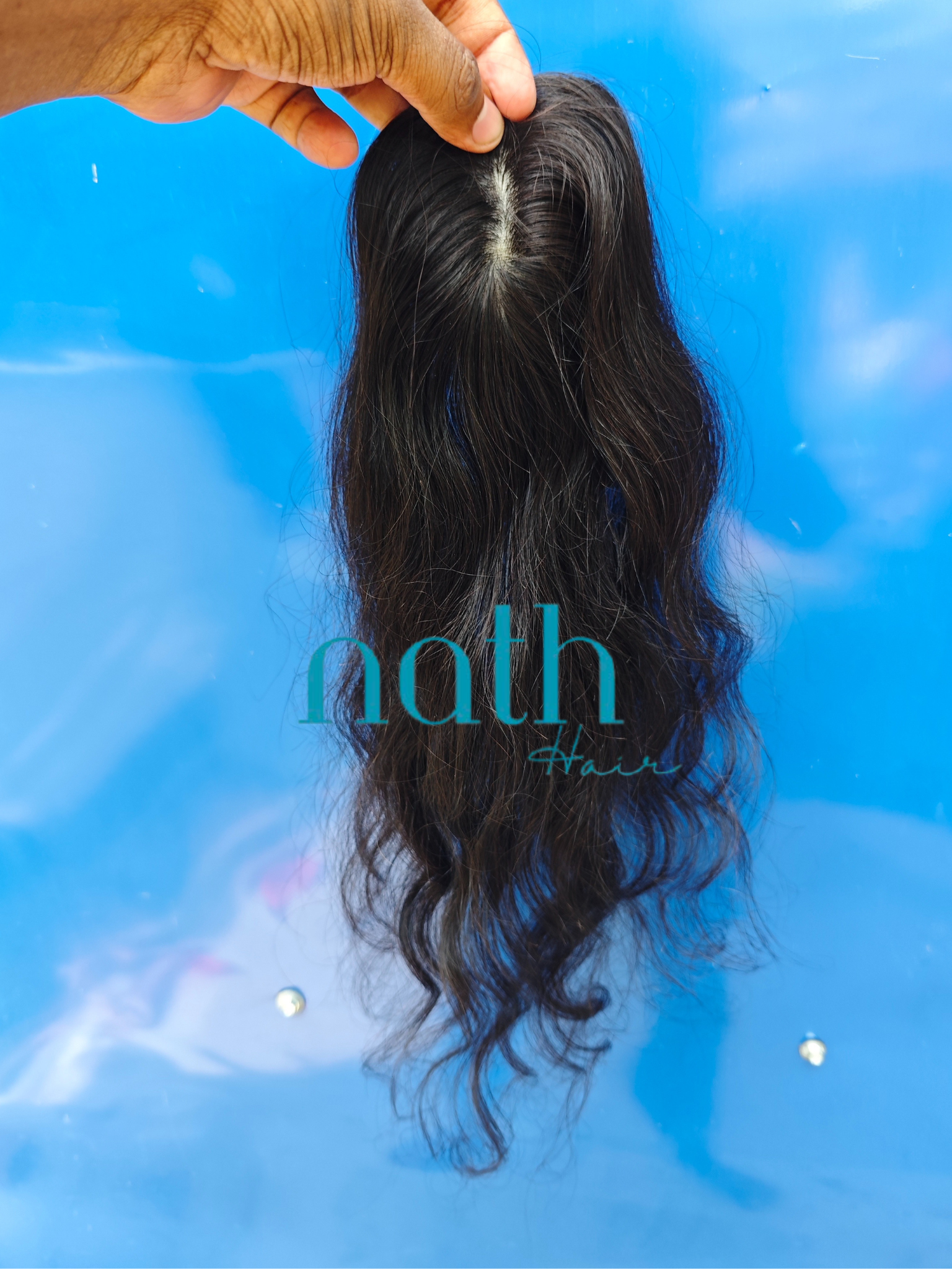 2x3" Bio Base Topper Real Human Hair Wave