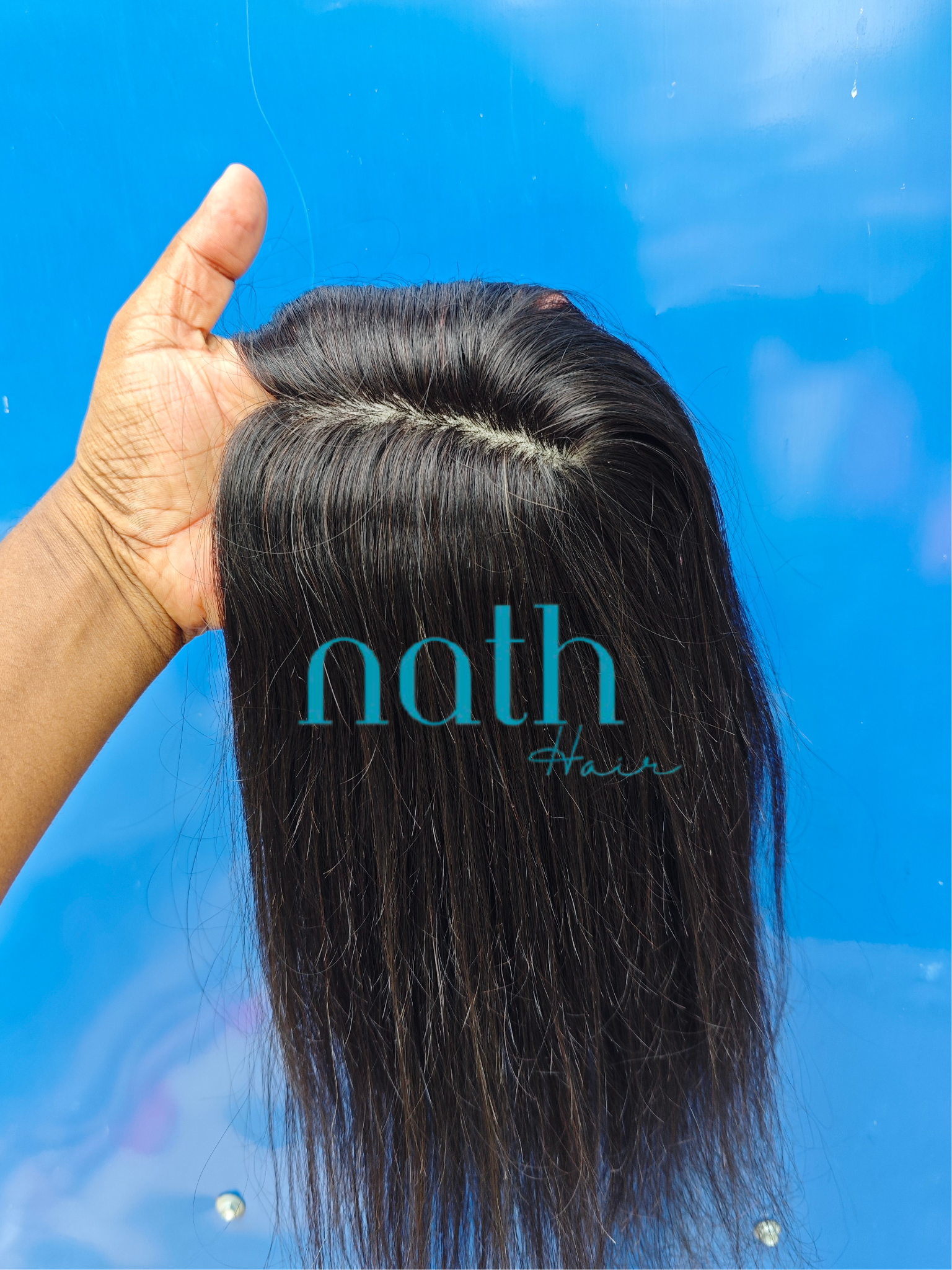 3x5inch Bio Base Topper Real Human Hair